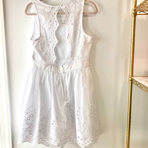 Charlotte Russe White Eyelet Dress in Size Large - Picture 7 of 13